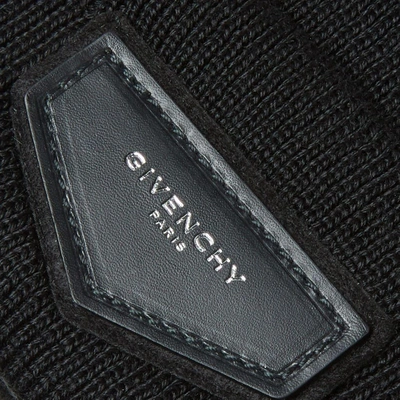 Shop Givenchy Patch Logo Beanie In Black