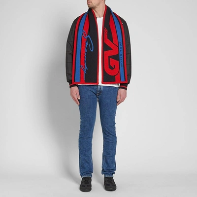Shop Givenchy Gv World Tour Football Scarf In Red