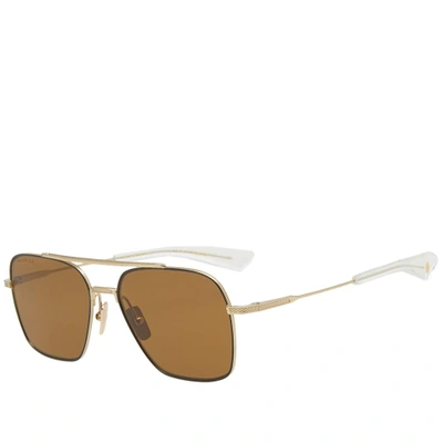 Shop Dita Flight-seven Sunglasses In Gold