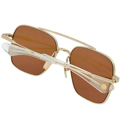 Shop Dita Flight-seven Sunglasses In Gold