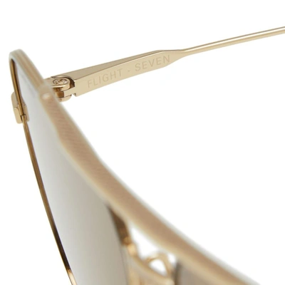 Shop Dita Flight-seven Sunglasses In Gold