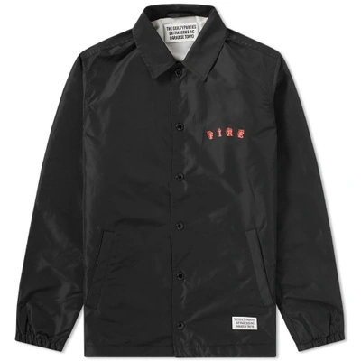 Shop Wacko Maria Type 5 Coach Jacket In Black