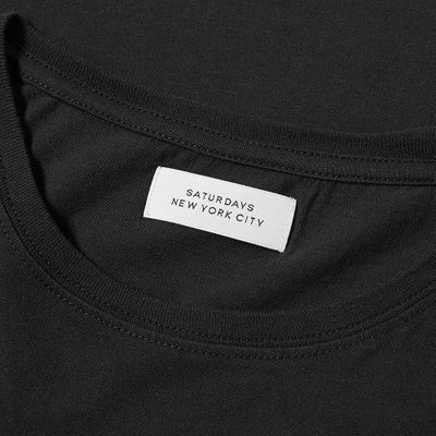 Shop Saturdays Surf Nyc Saturdays Nyc Stencil Grid Logo Tee In Black