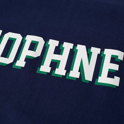 Shop Sophnet . College Logo Tee In Blue