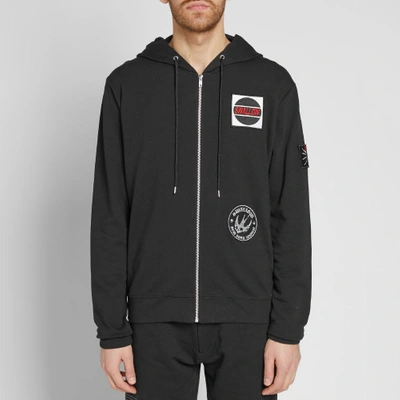 Shop Mcq By Alexander Mcqueen Mcq Alexander Mcqueen Big Zip Patch Hoody In Black