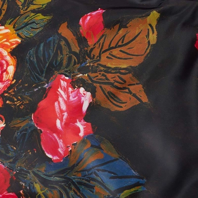 Shop Alexander Mcqueen Floral Bomber Jacket In Black