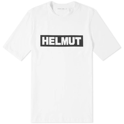 Shop Helmut Lang Boxed Logo Tee In White
