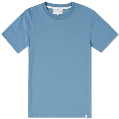 Shop Norse Projects Niels Standard Tee In Blue