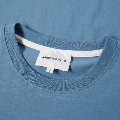 Shop Norse Projects Niels Standard Tee In Blue