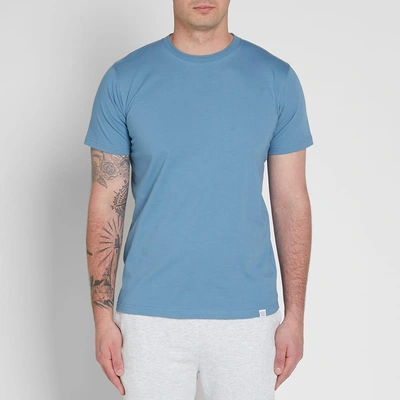 Shop Norse Projects Niels Standard Tee In Blue