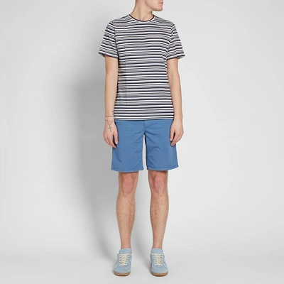 Shop Norse Projects Aros Light Twill Short In Blue