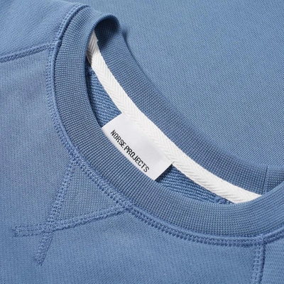 Shop Norse Projects Ketal Summer Classic Crew Sweat In Blue