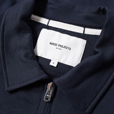 Shop Norse Projects Andreas Track Jacket In Blue