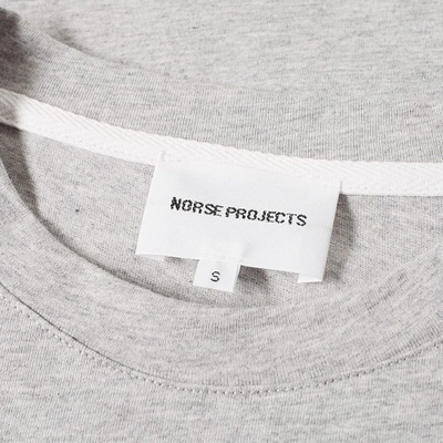 Shop Norse Projects James Palm Print Tee In Grey