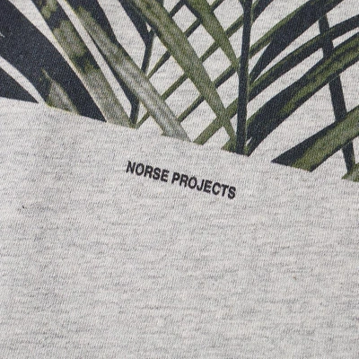 Shop Norse Projects James Palm Print Tee In Grey