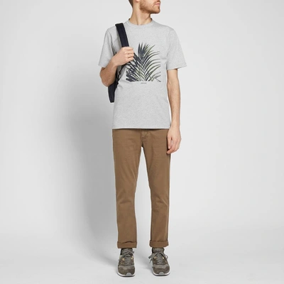 Shop Norse Projects James Palm Print Tee In Grey