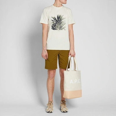 Shop Norse Projects James Palm Print Tee In White