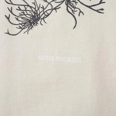 Shop Norse Projects Niels Plant Logo Tee In White
