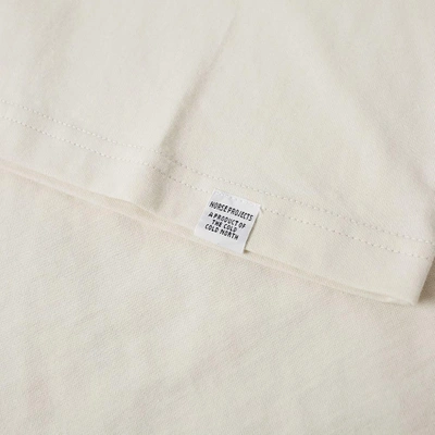 Shop Norse Projects Niels Plant Logo Tee In White