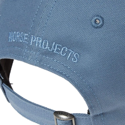 Shop Norse Projects Light Twill Sports Cap In Blue