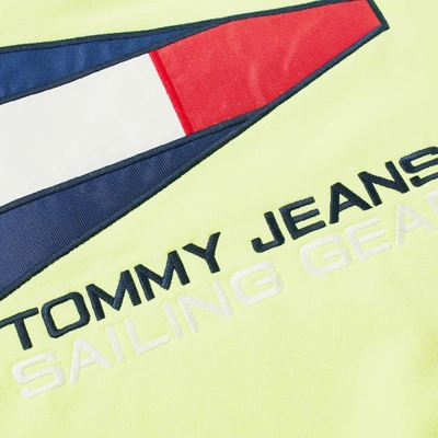 Shop Tommy Jeans 5.0 90s Sailing Logo Neon Sweat In Yellow