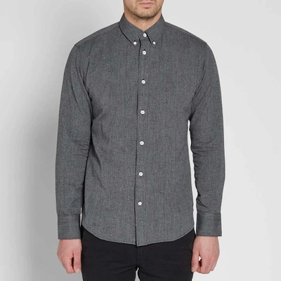 Shop Rag & Bone Button Down Chambray Shirt In Grey