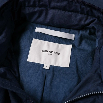 Shop Norse Projects Skipper Nylon Jacket In Blue