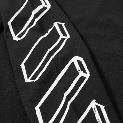 Shop Off-white Long Sleeve Diagonal Marker Arrows Tee In Black