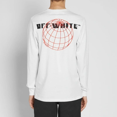 Shop Off-white Long Sleeve Globe Tee