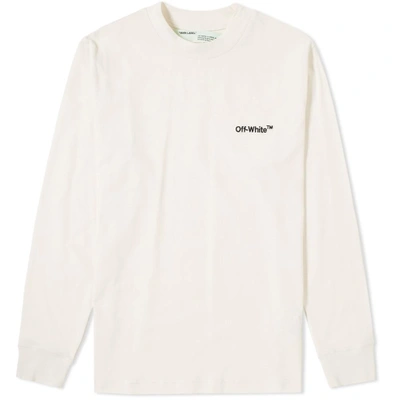 Shop Off-white Long Sleeve Off Mock Up Tee