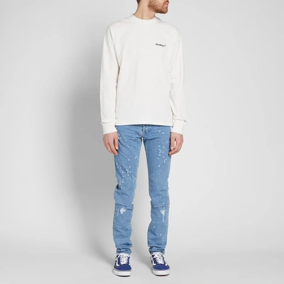 Shop Off-white Long Sleeve Off Mock Up Tee