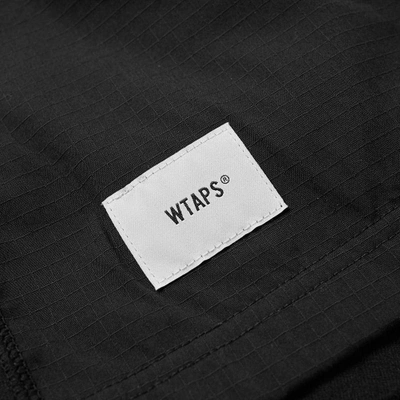 Shop Wtaps Drag-on Hooded Jacket In Black