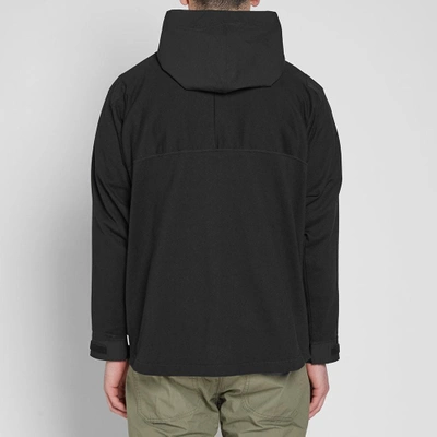 Shop Wtaps Drag-on Hooded Jacket In Black