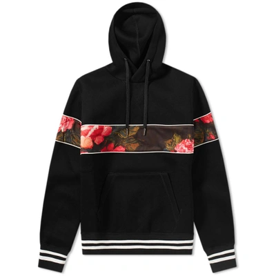 Shop Alexander Mcqueen Floral Band Hoody In Black