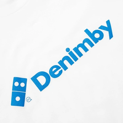 Shop Vanquish Denim By  & Fragment Domino Logo Tee In White