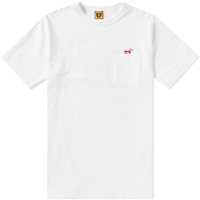 Shop Human Made Back Print Pocket Tee In White