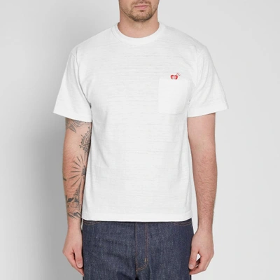 Shop Human Made Back Print Pocket Tee In White