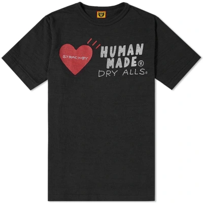 Shop Human Made Heart Logo Tee In Black