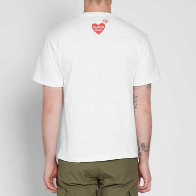 Shop Human Made Wide Logo Tee In White