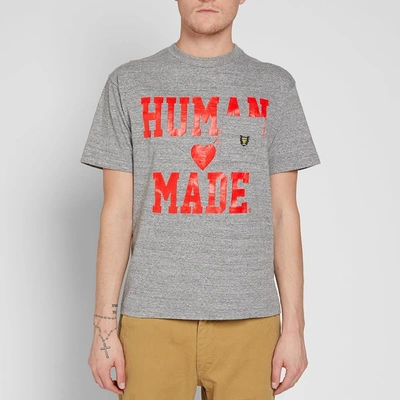 Shop Human Made Print Pocket Tee In Grey