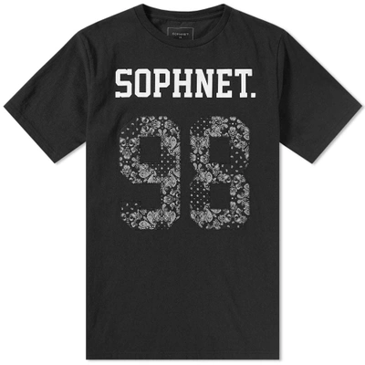 Shop Sophnet . Bandana Numbering Tee In Black