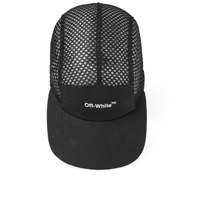 Shop Off-white Mesh 5 Panel Cap In Black