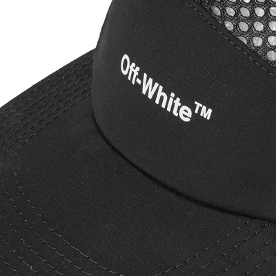 Shop Off-white Mesh 5 Panel Cap In Black