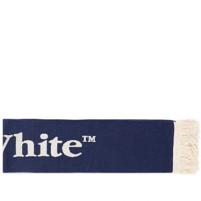 Shop Off-white Church Scarf In Blue