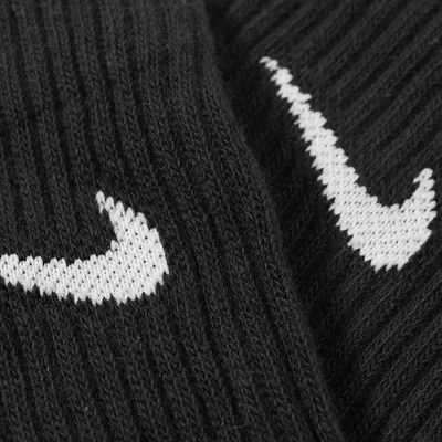 Shop Nike Cotton Cushion Crew Sock - 3 Pack In Black