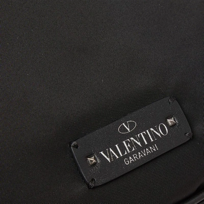 Shop Valentino Vltn Nylon Shoulder Bag In Black
