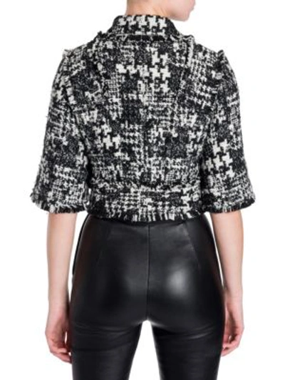 Shop Dolce & Gabbana Cropped Tweed Jacket