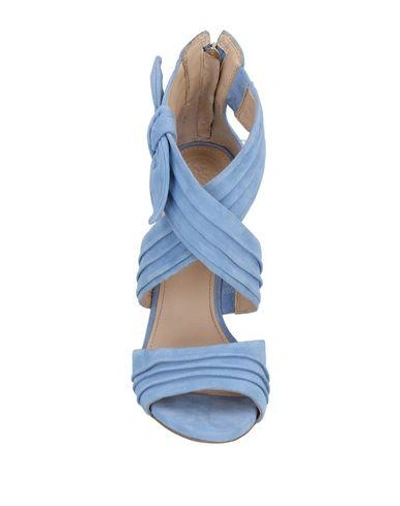 Shop Guess Sandals In Sky Blue