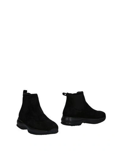 Shop Hogan Woman Ankle Boots Black Size 6 Leather