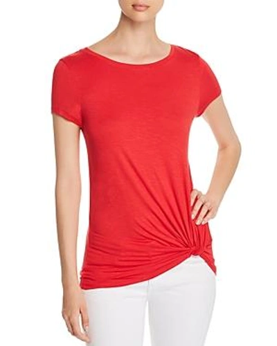 Shop Marc New York Performance Twisted Faux-knot Tee In Firecracker